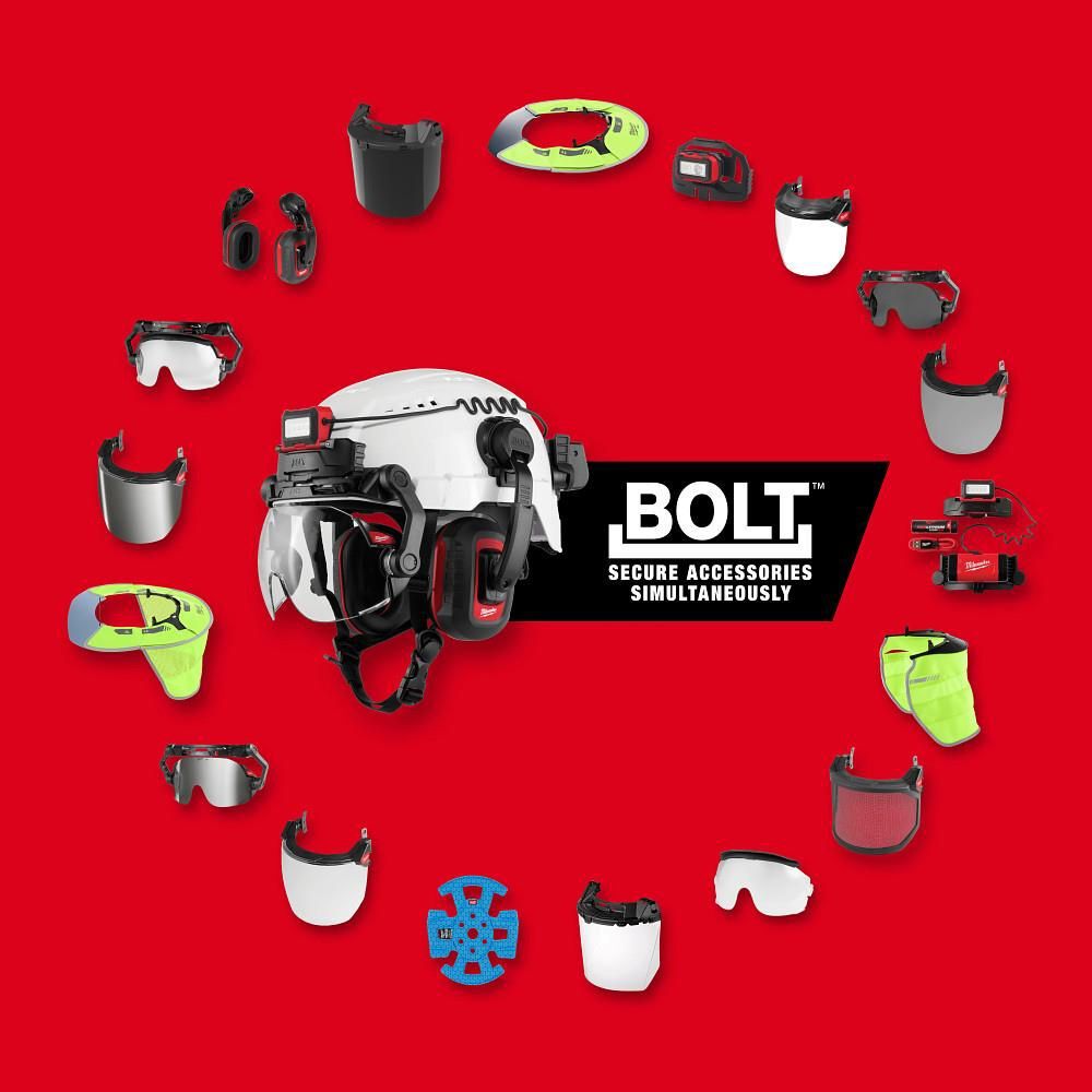 Milwaukee BOLT Full Brim Vented Safety Helmet  Type 2, Class C, Blue, large image number 13