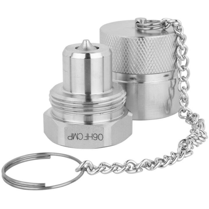 Milton 3/8in NPTF Hydraulic High Flow Coupler Male Half