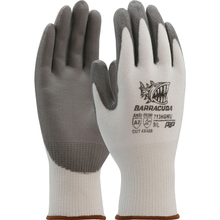Protective Industrial Products White Barracuda Seamless Knit Polykor Blended Gloves 2X 12 Pairs