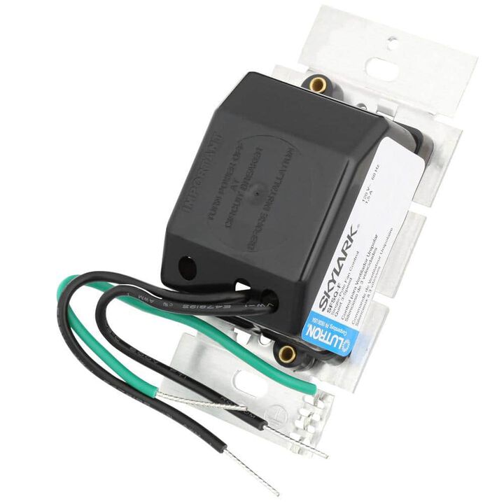 Lutron Skylark 120V 1.5A White Slide Fan Speed Control Switch, large image number 4