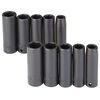 Proto 1/2in Drive 6pt Fractional & Metric Impact Socket Set 10pc, small image number 1
