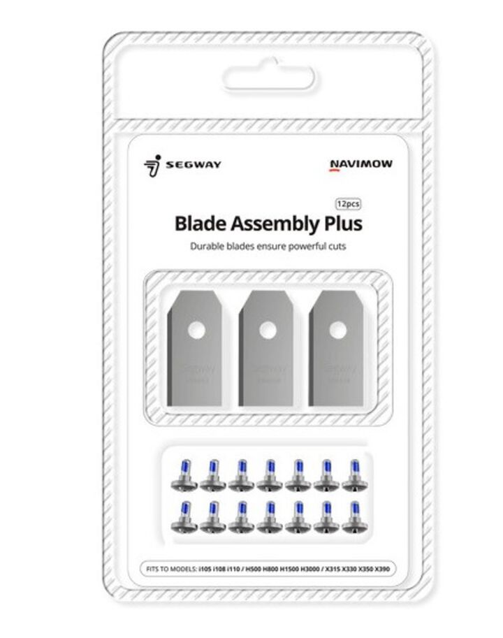 Segway Navimow Replacement Blade Assembly Plus for all Navimow Robot Mowers, 12 Pieces