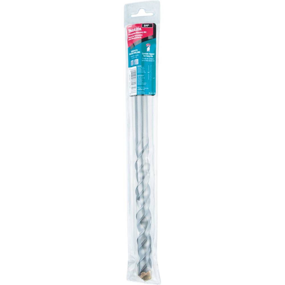 Makita 3/4in x 12in Carbide Tipped Percussion Masonry Hammer Drill Bit, large image number 4