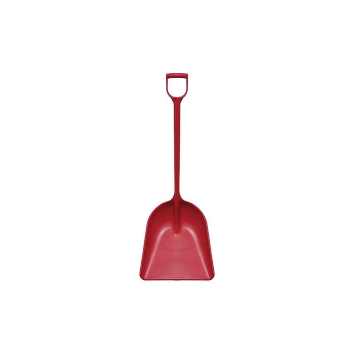 Perfex 14 In. Blade Large Red Polypropylene One-Piece Sanitary Shovel