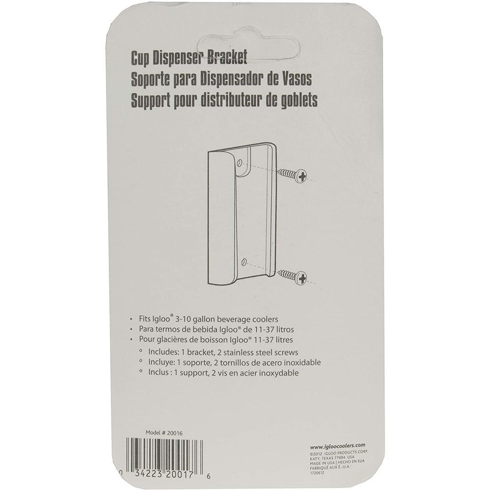 Igloo Replacement Cup Dispenser Bracket White, large image number 2