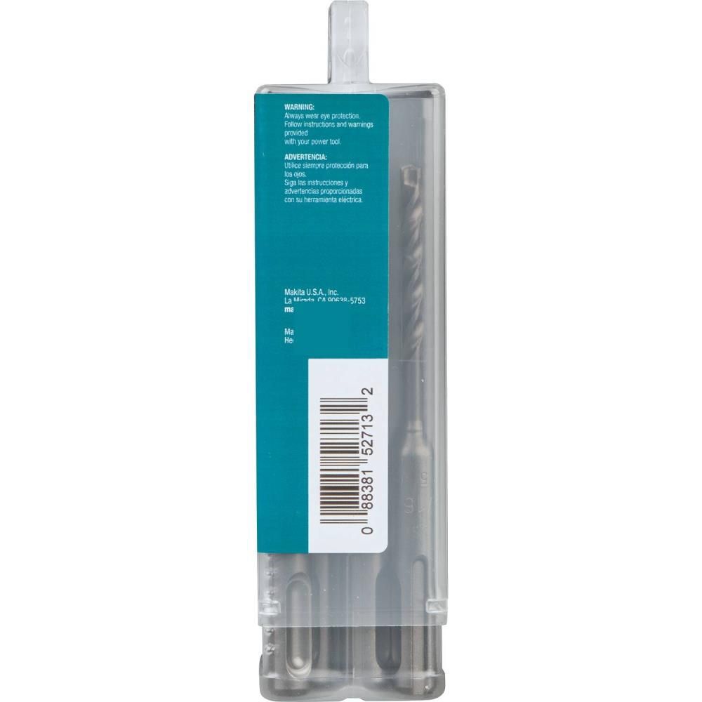 Makita 3/16in x 4in SDS Plus Bit 3 Cutter 10pk, large image number 12