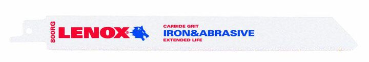 Lenox 8-in Grit-TPI Carbide Grit Reciprocating Saw Blade