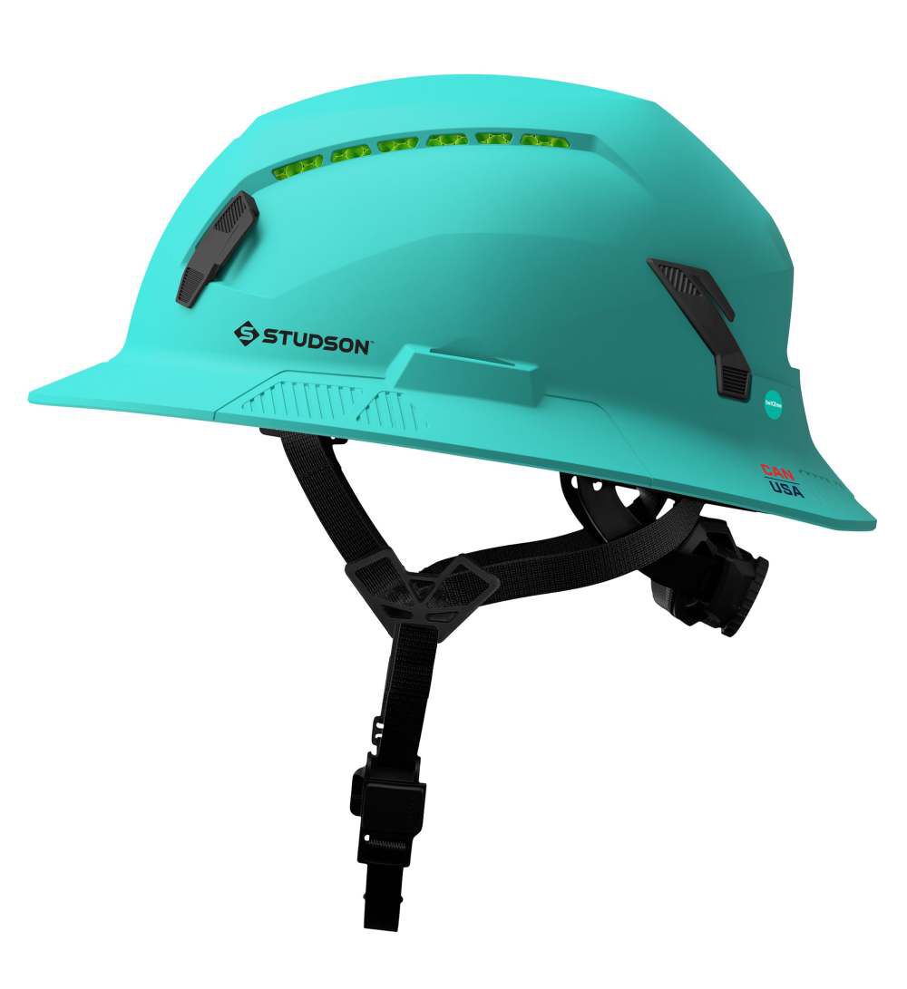 Studson Full Brim Vented Safety Helmet Type 2 Class C Teal North America Dual-Certification, large image number 2