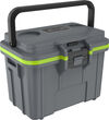 Pelican Plastic Personal Cooler with Handle, 8 Quart, Gray and Green, small image number 5