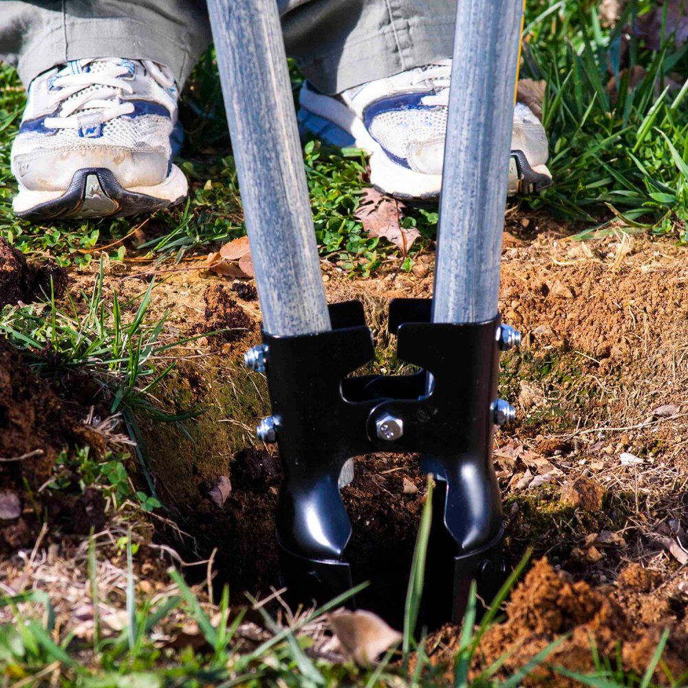 True Temper Post Hole Digger with Ruler & Cushion Grip 48 In. Hardwood Handle, large image number 3