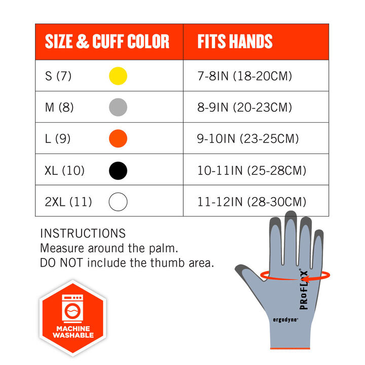 Ergodyne ANSI A2 PU Coated Cut Resistant Gloves, Blue and Gray, XL, large image number 5