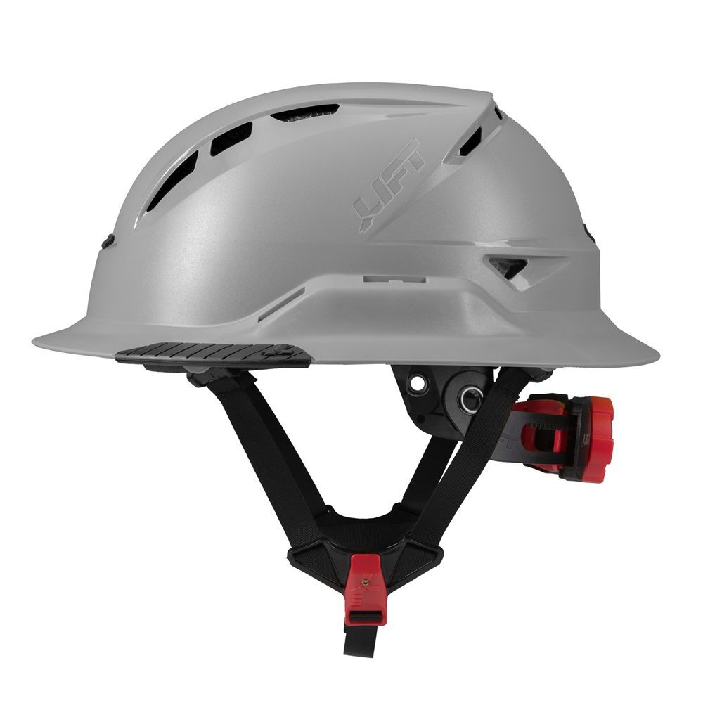 Lift Safety RADIX Type 2 Full Brim Hard Hat, Vented, Gray, large image number 4