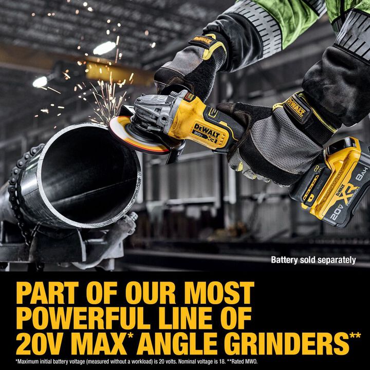 DEWALT 20V MAX XR 4-1/2 Inch - 5 Inch Grinder (Bare Tool), large image number 2