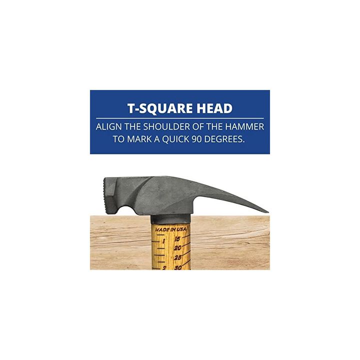 Boss Hammers 14oz Titanium Head Smooth Face Hammer with Hickory Handle, large image number 1