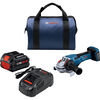 Bosch PROFACTOR 18V Spitfire 5  6in Angle Grinder with Paddle Switch Kit with 1 CORE18V 8Ah PROFACTOR Performance Battery, small image number 1