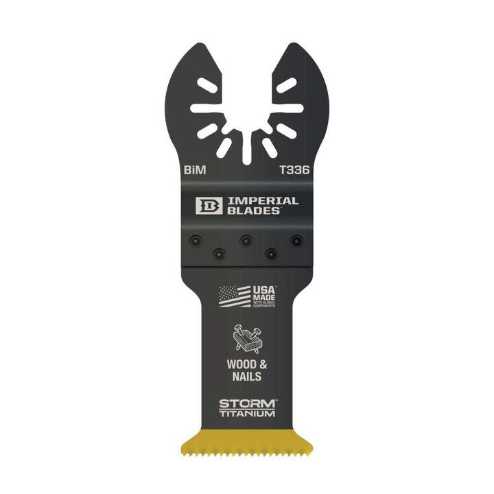 Imperial Blades IBOAT336-1 One Fit 1-1/4in Storm Titanium Wood & Nails Blade 1PC
