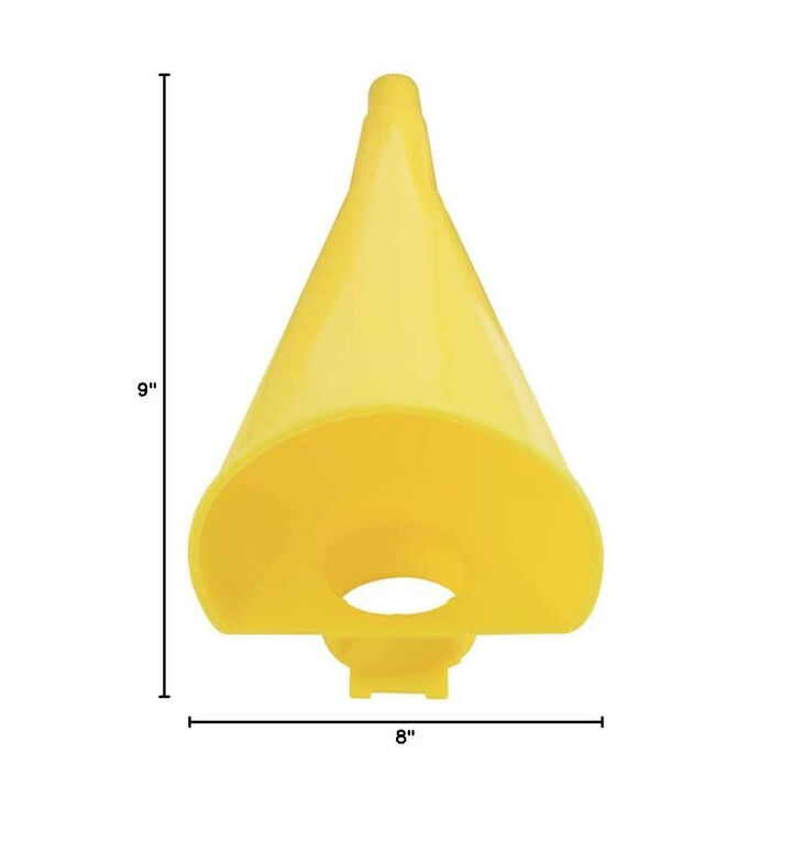 Eagle Manufacturing 12 Inch Height Yellow Polyethylene Funnel for Type I Safety Cans, large image number 10