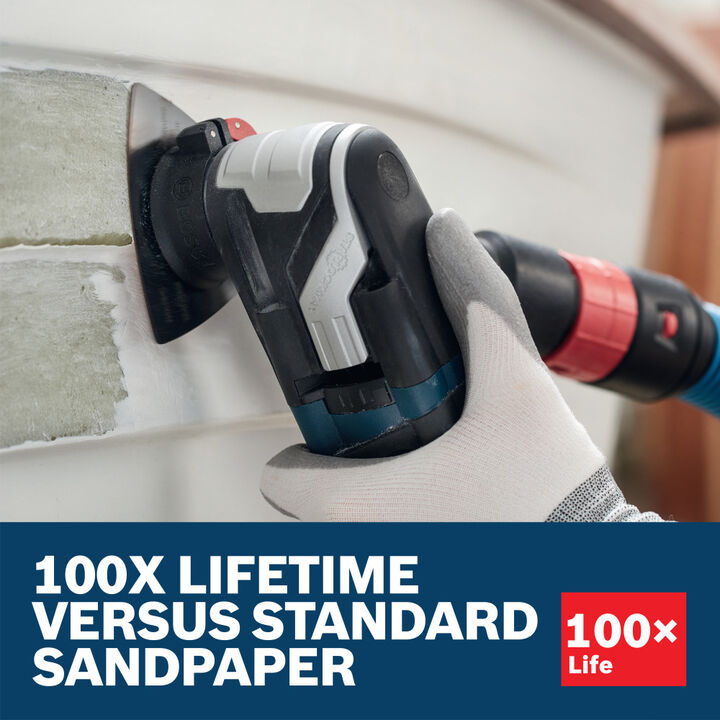 Bosch Starlock Oscillating Multi-Tool Carbide 20 Grit Delta Sanding Pad, large image number 3