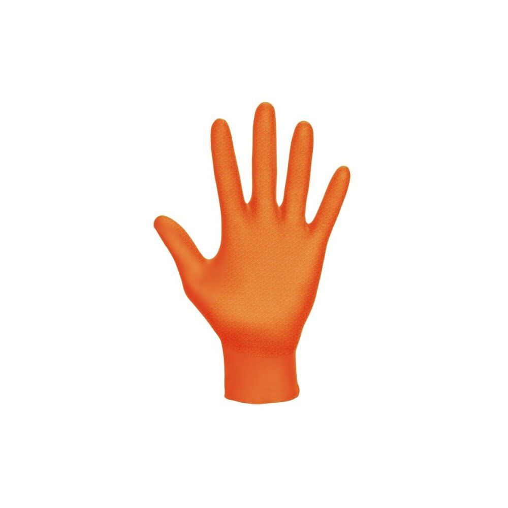 SAS Safety Nitrile Disposable Gloves, Orange, 2X-Large 100ct, large image number 3