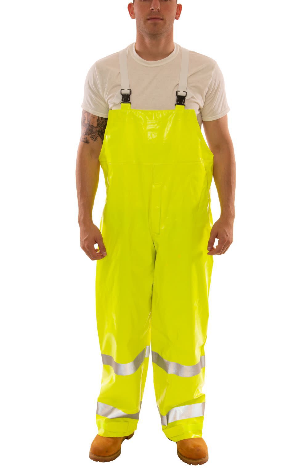 Tingley Comfort-Brite Overalls Hi-Vis Large, large image number 1