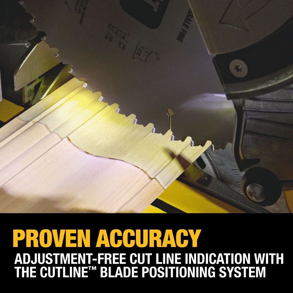 DEWALT 20V MAX XR Double Bevel Sliding 12 Inch Miter Saw (Bare Tool), large image number 9