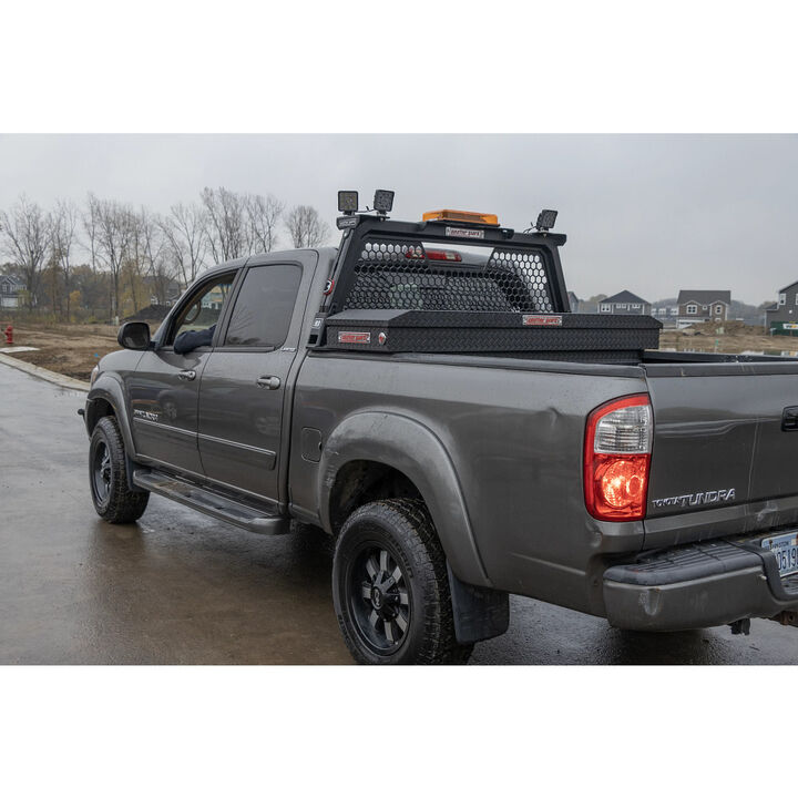 Weather Guard Aluminum Hex Headache Rack, Matte Black, large image number 12