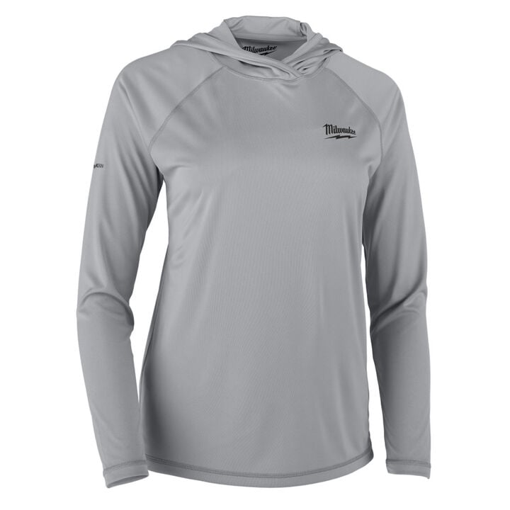 Milwaukee Women's WORKSKIN Hooded Shirt - Gray M, large image number 0