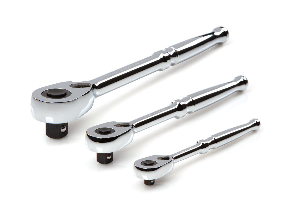 Tekton 1/4, 3/8, 1/2 Inch Drive Quick-Release Ratchet Set (3-Piece), large image number 2