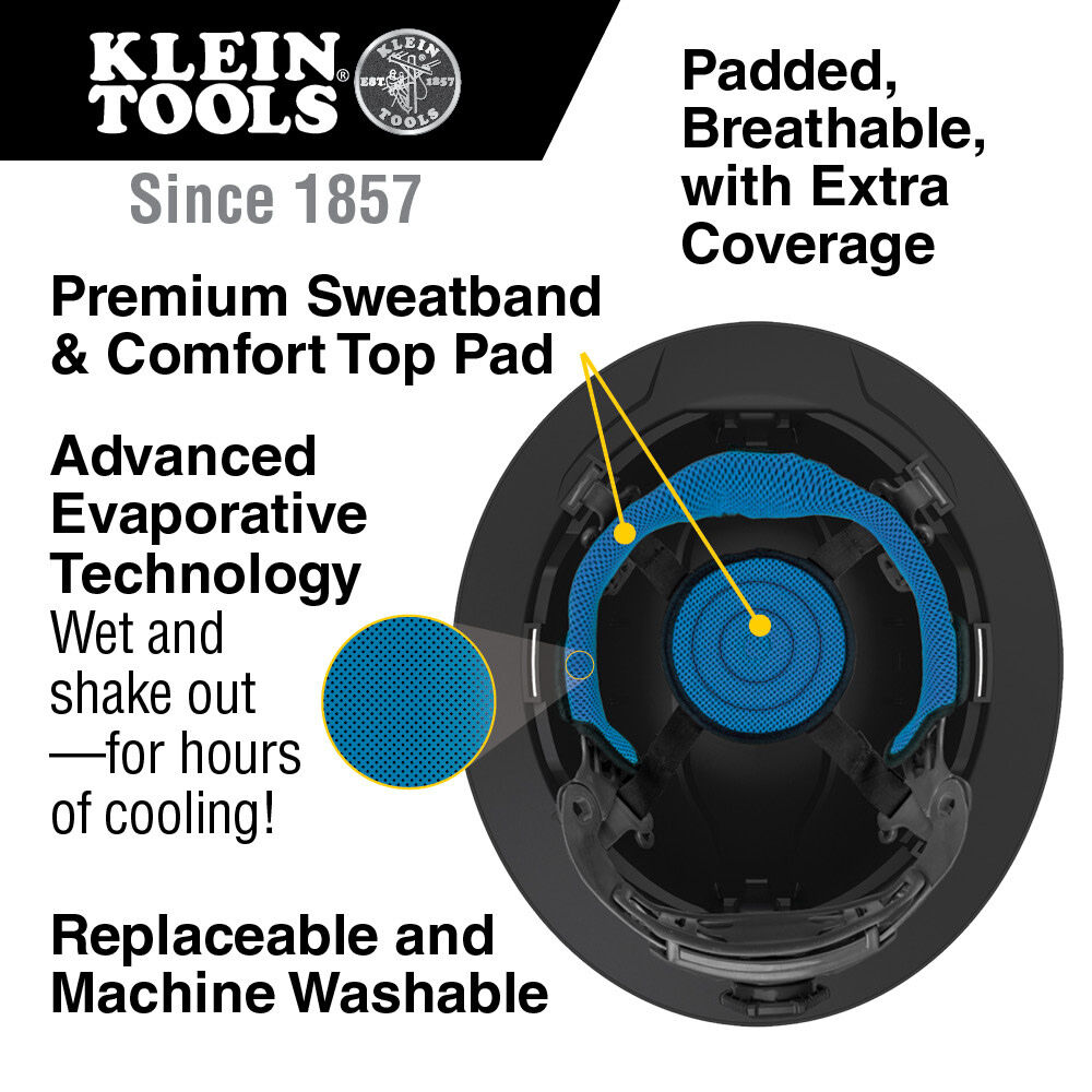Klein Tools Hard Hat Class C with Lamp, large image number 2