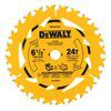 DEWALT 6-1/2 Inch 24T Circular Saw Blade, small image number 1