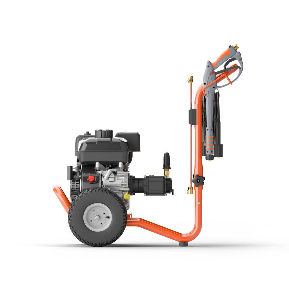 Husqvarna 3400 PSI 2.5 GPM Triplex Pump Gas Powered Cold Water Pressure Washer with 5 Spray Tips, large image number 7