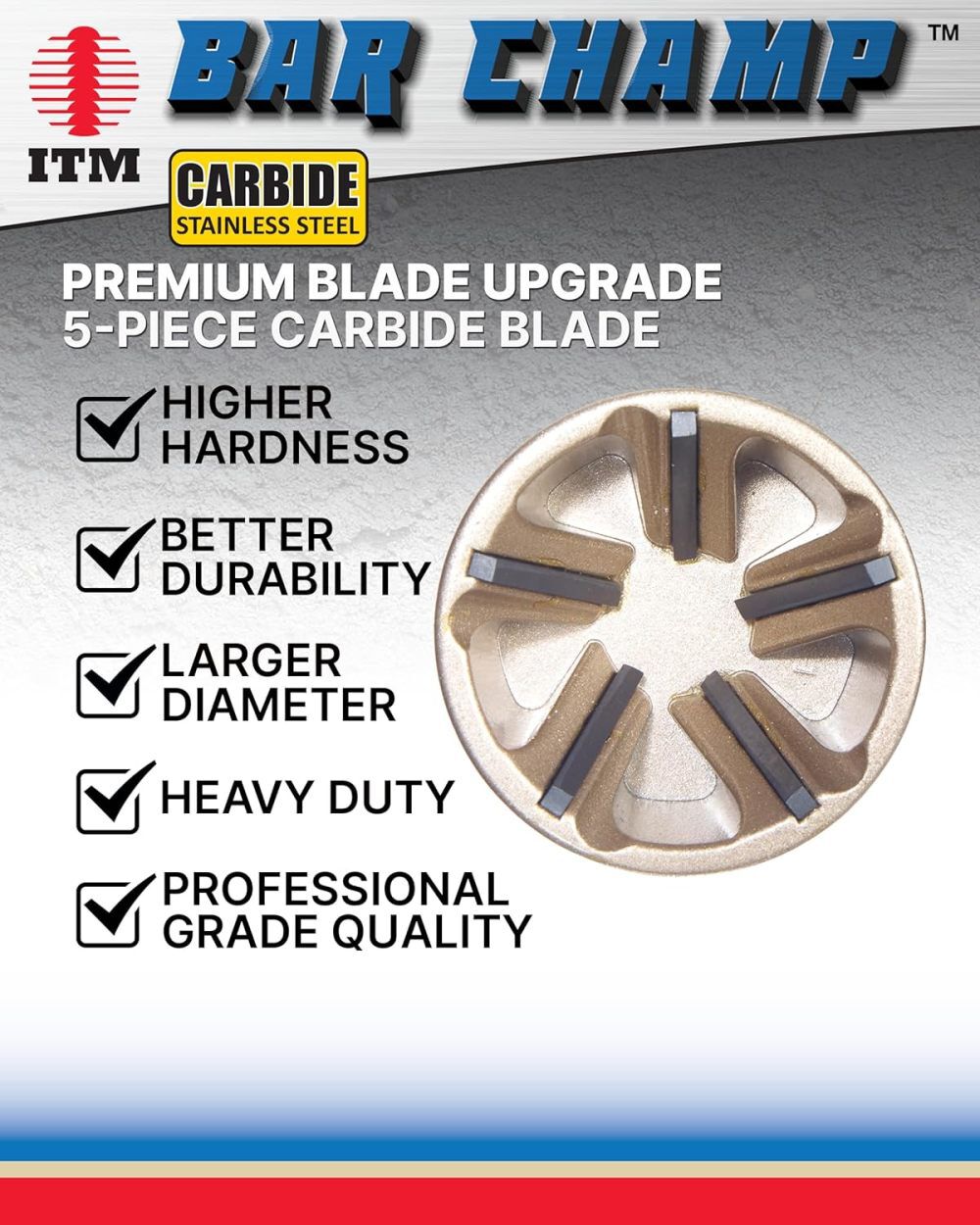 ITM Medium 1/2 - 1-3/8 Inch Carbide Blade Bar Champ Reamer, large image number 2