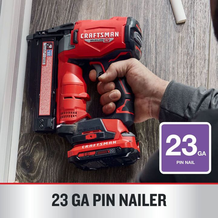 CRAFTSMAN V20 BRUSHLESS RP Cordless 23 Gauge Pin Nailer (Bare Tool), large image number 5