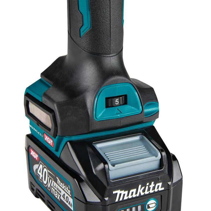 Makita 40V Max XGT Cordless 1/4 Inch Slide Switch Variable Speed Die Grinder with Electric Brake (Bare Tool), large image number 8
