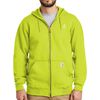 Carhartt Marquette Full-Zip Hooded Sweatshirt Brite Lime Large, small image number 2