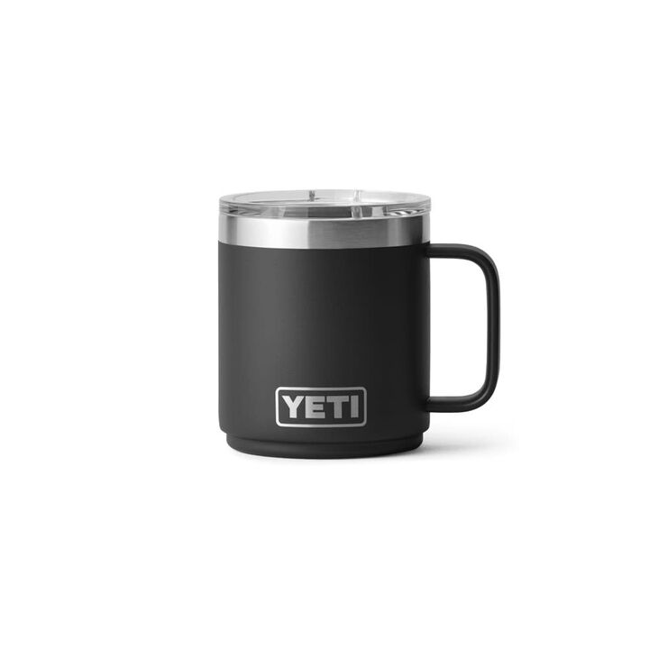 YETI Rambler 10 Oz Stackable Mug with Durasip Ceramic Lining, Black