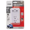 Prime 3 Prong 2 Outlet with 2 Port USB Charger, small image number 2