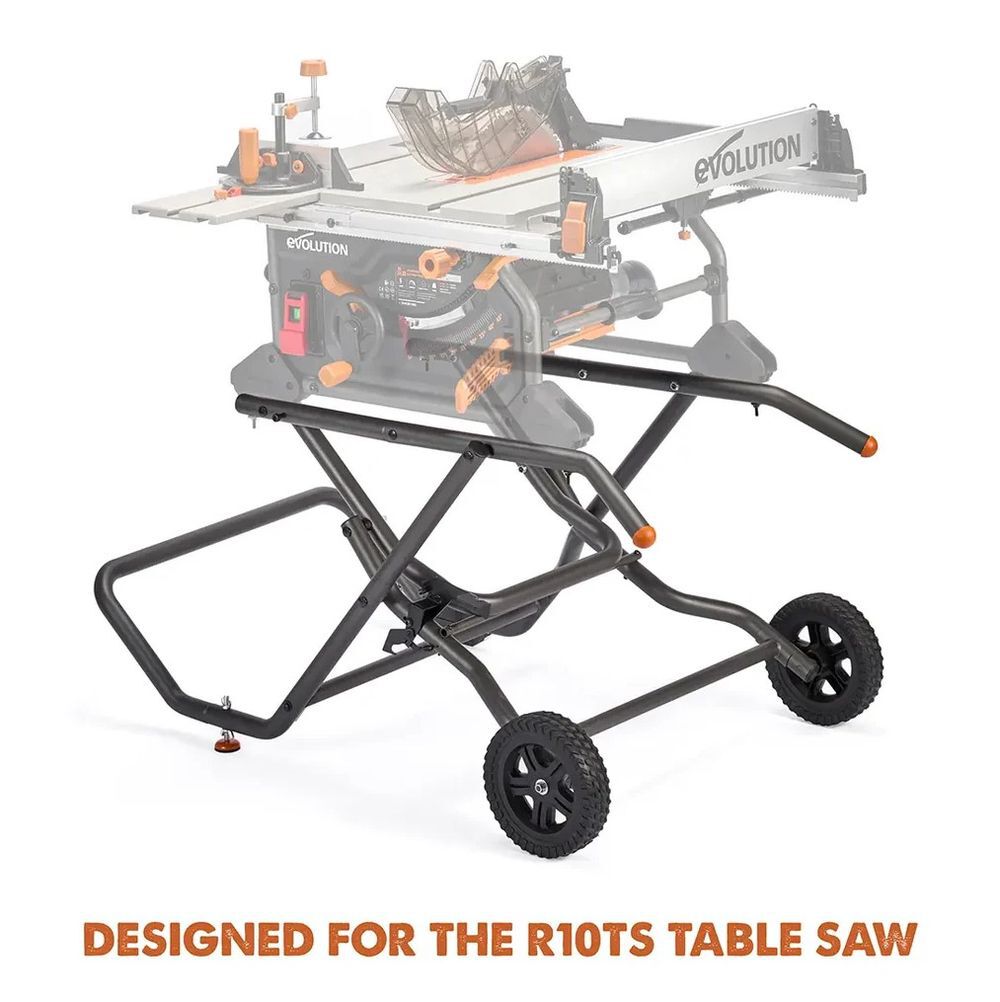 Evolution Power Tools Compact Folding Wheeled Scissor Stand for R10TS Table Saw, large image number 2