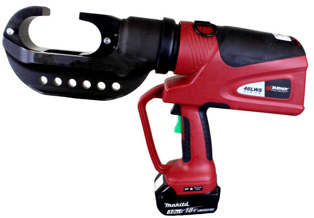 Burndy 15 Ton Battery Actuated C-Head Crimper 3.0Ah LI, large image number 1