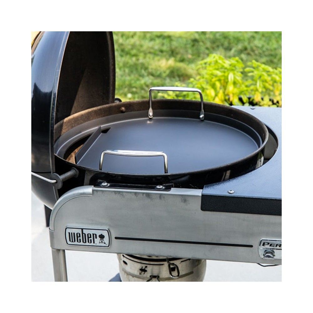 Weber Rust-Resistant 22 Inch Carbon Steel Round Griddle Insert for Charcoal Grills, large image number 5