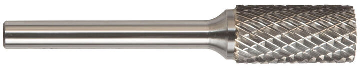 Drillco Double Cut Solid Carbide Burr, Cylinder Ball Nose, 7000A Series, SA-5