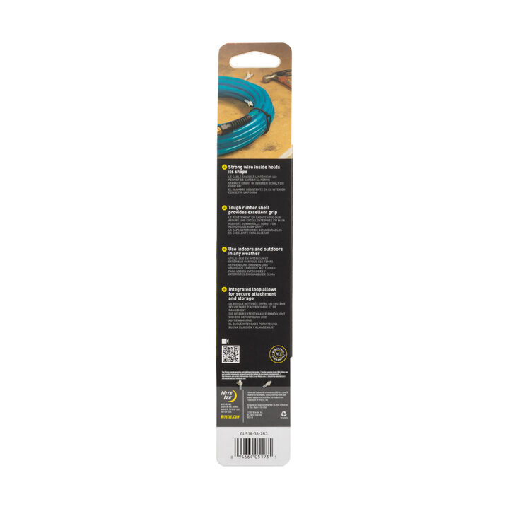Nite Ize Gear Tie Loopable Twist Tie 18in 2pk Neon Yellow, large image number 1