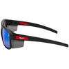 Milwaukee Polarized Full Frame Safety Glasses with Removable Side Shields  Blue Mirrored Dual Coat Lenses, small image number 3