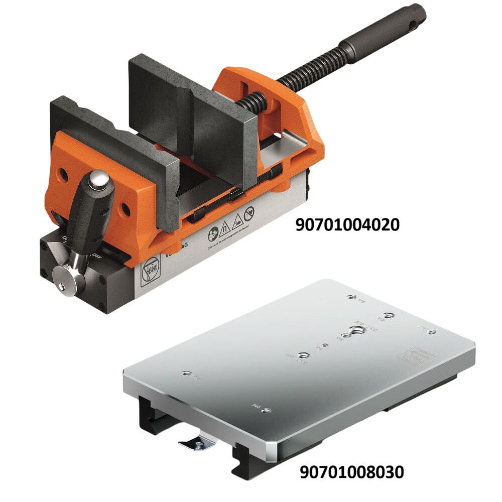 Fein VersaMAG System 4 Inch Portable Magnetic Vise with Universal Plate Bundle, large image number 2