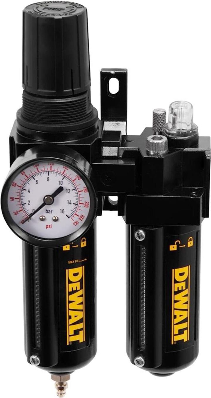 DEWALT 3/8 in NPT Filter Regulator with Lubricator