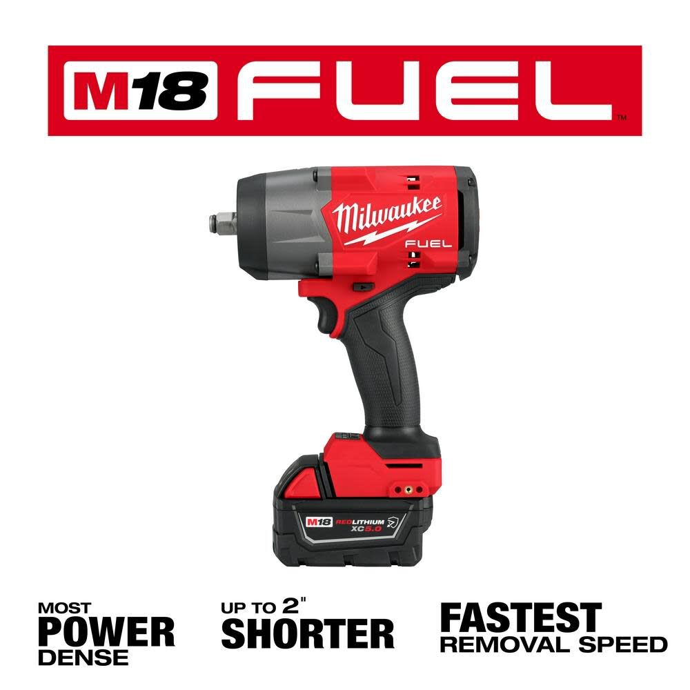Milwaukee M18 FUEL 1/2in HighTorque Impact Wrench & Grease Gun Combo Kit, large image number 3
