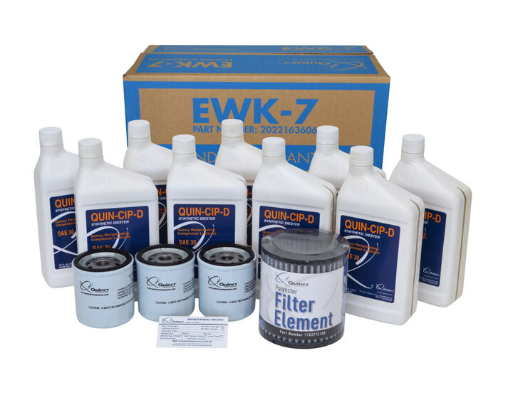 Quincy Extended Warranty & Maintenance Kit for QP 10 HP Pressure Lubricated Reciprocating Compressors