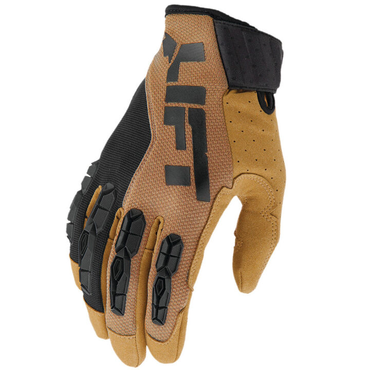 Lift Safety Pro Series Synthetic Leather Grunt Work Gloves Brown Large