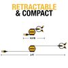 DEWALT USB to Micro to Type C Retractable 3-in-1 Phone Cord Black/Yellow, small image number 4