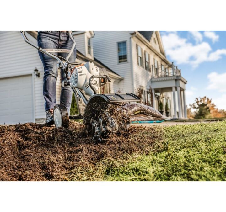 Stihl MM 56 C-E Yard Boss Gas Cultivator with Wheel Kit, large image number 6